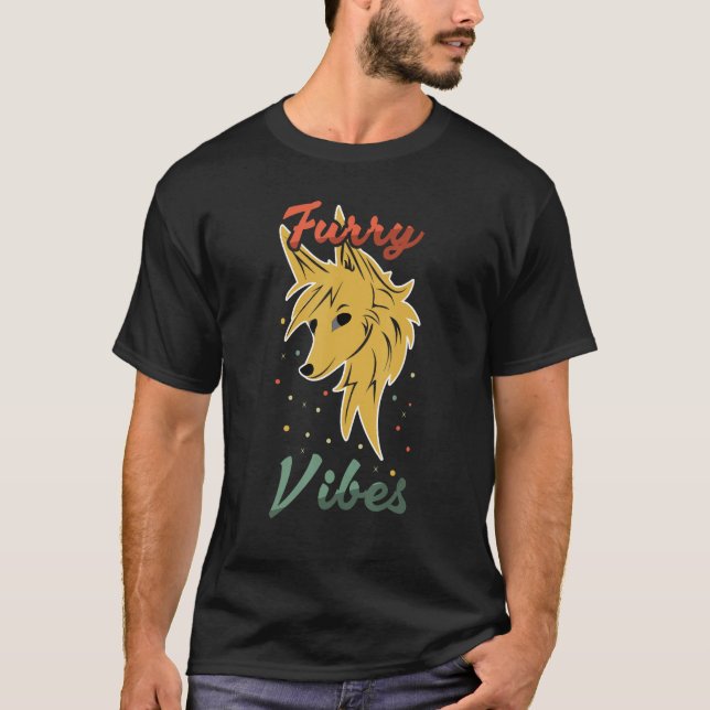 Camiseta Fox Proud Furry Tail Ear Furry Vibes Furry Person  (Frente)