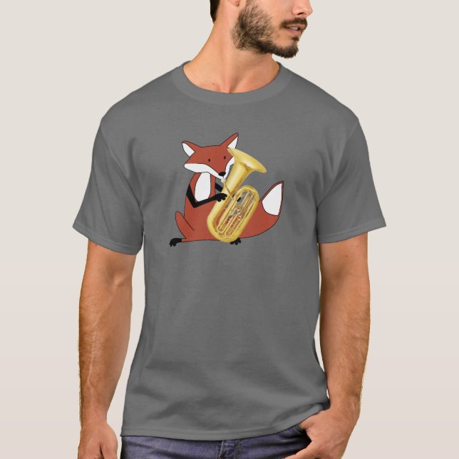 Camiseta Fox que joga a tuba (Frente)