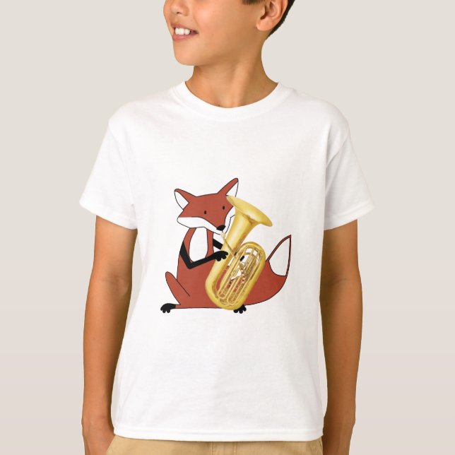 Camiseta Fox que joga a tuba (Frente)