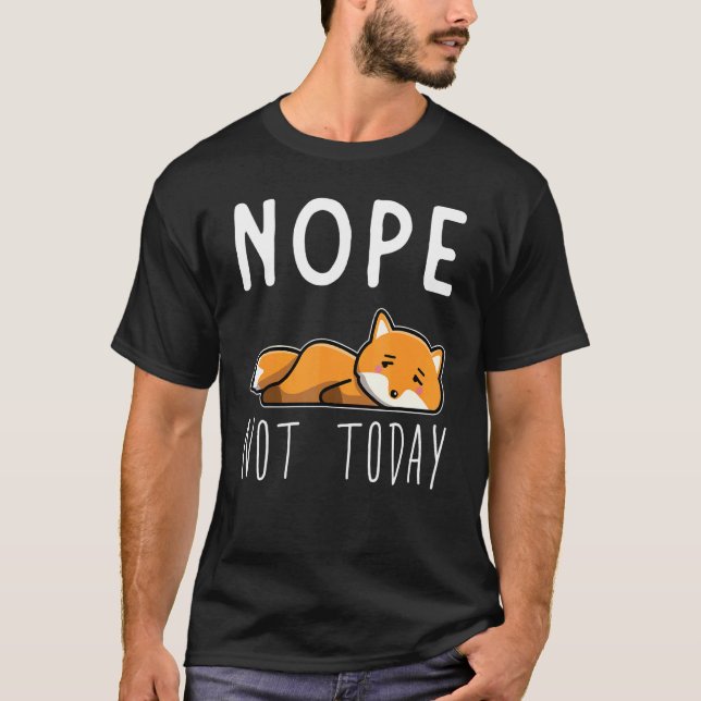 Camiseta Fox Raposa Preguiçosa Cansada (Frente)