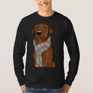 Camiseta Fox Red Lab Com O Carvalho De Natal Equipado