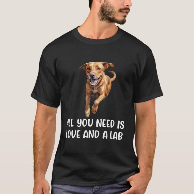 Camiseta Fox Red Lab Tudo Que Precisa De Labrador Mãe (Frente)