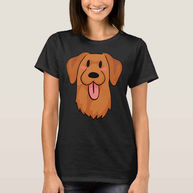 Camiseta Fox Red Labrador Face De Retriever (Frente)