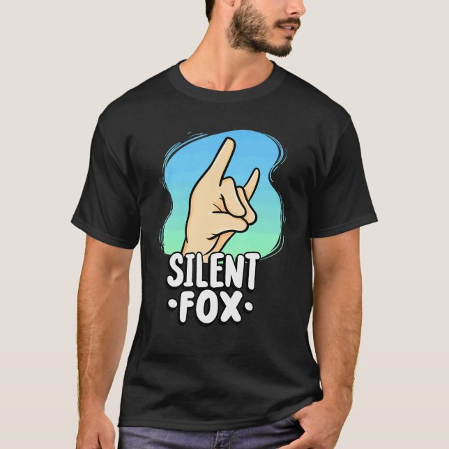 Camiseta Fox Silenciosa De Professores Para Estudantes Sile (Frente)