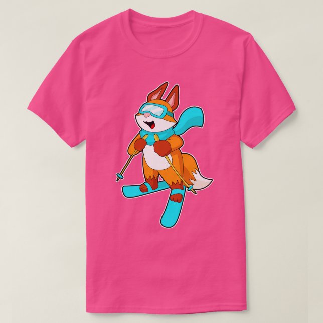 Camiseta Fox Skier Ski (Frente do Design)