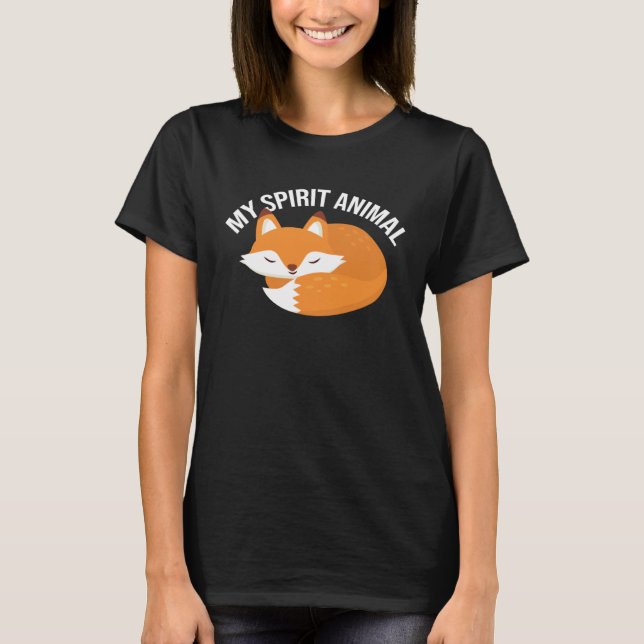 Camiseta Fox Spirit Animal Fox Wild Animal (Frente)