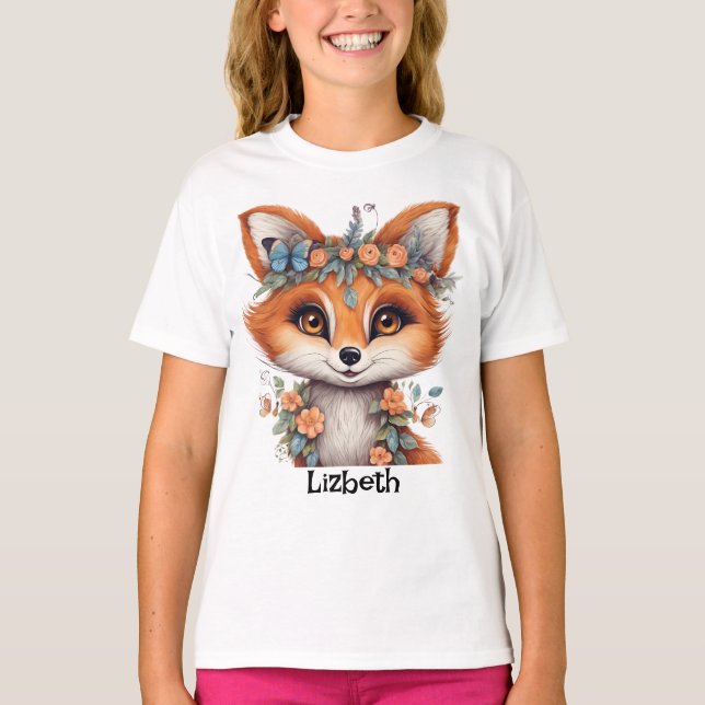 Camiseta Fox T-Shirt Bela Personalizada: Graciosa e C (Frente)