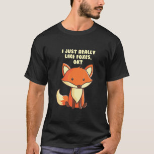 Camiseta Fox T-Shirt Engraçada Eu Gosto Muito De Raposas O