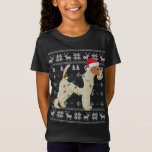 Camiseta Fox Terrier Christmas Ugly Lights Santa Hat D<br><div class="desc">Fio Fox Terrier Christmas Ugly Lights Santa Hat Dog Xmas</div>