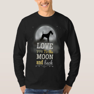 Camiseta Fox Terrier Dog Amor À Lua
