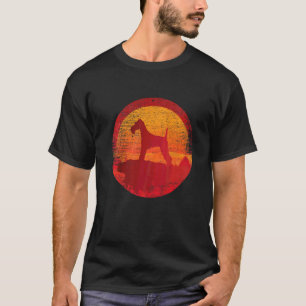 Camiseta Fox Terrier Dog Retro Sunset