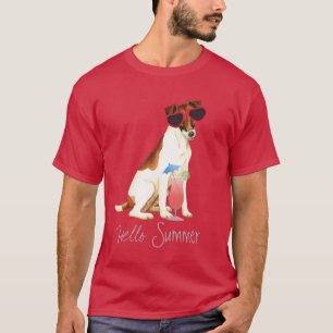 Camiseta Fox Terrier suave de verão