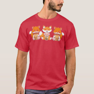 Camiseta Fox Theso Japonês Goma-Bola-De-Corte Japonesa Goma