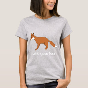 Camiseta Fox. vermelho