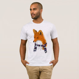 Camiseta Fox vermelho que veste o T da arte do lenço do