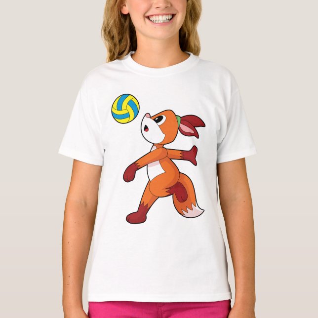 Camiseta Fox Volleyball player Volleyball Sports (Frente)