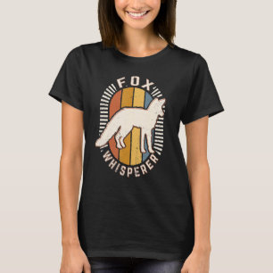 Camiseta Fox Whisperer Vintage Retro Animal Love Clássico