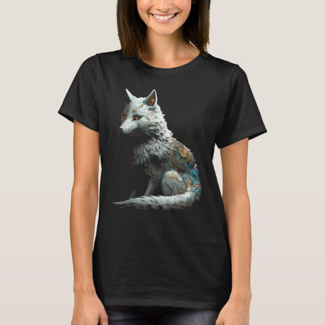 Camiseta Fox White Animal Fox (Frente)