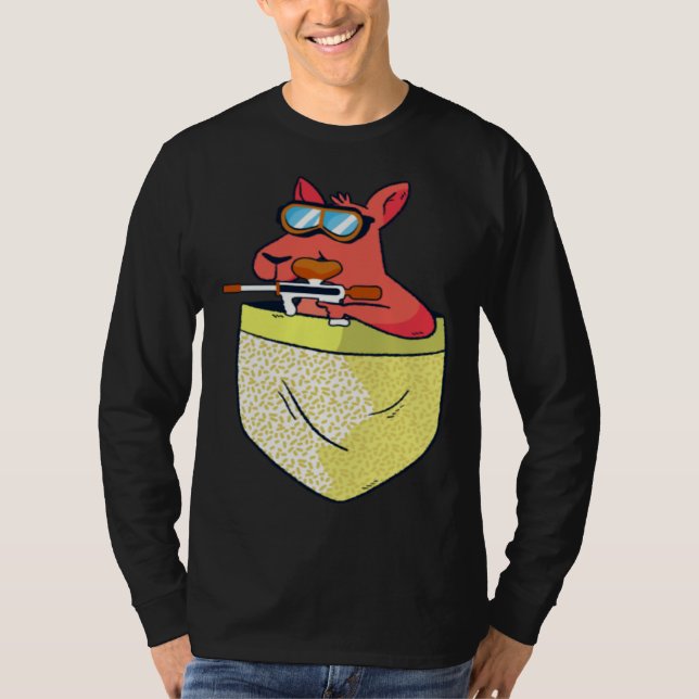 Camiseta Fox With Marker In The Chest Pocket  Fox Paintball (Frente)