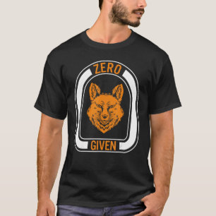 Camiseta Fox Zero Fox Administrada A Teto Animal Mammal Nat