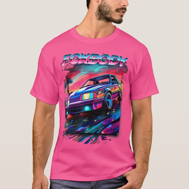 Camiseta Foxbody Nation Foxbody Stang Car Entusiastas (Frente)