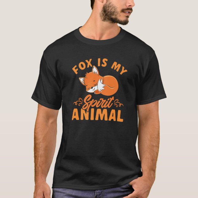Camiseta Foxes Cute Kids Boys Girls Fox Is My Spirit Animal (Frente)