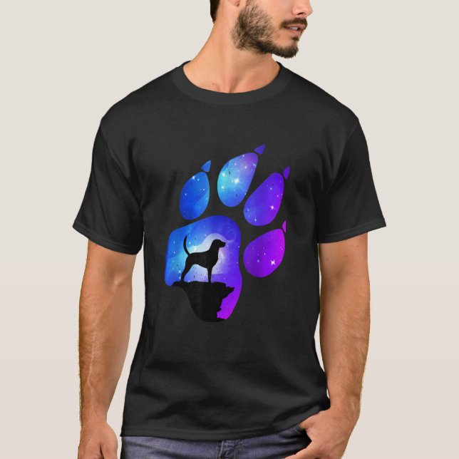 Camiseta Foxhound Paw Dog Mãe Pai (Frente)