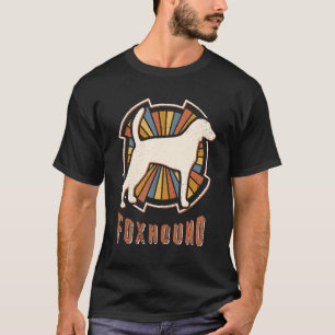Camiseta Foxhound Vintage Clássico Retro Dog Love