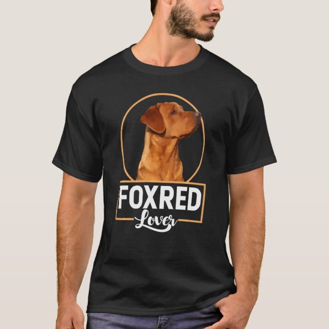 Camiseta Foxred Lover Redfox Labrador Retriever Fox Red (Frente)