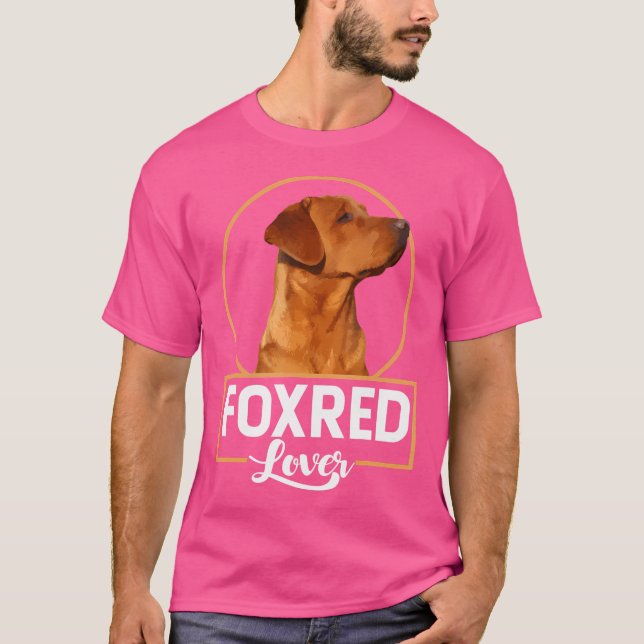 Camiseta Foxred Lover Redfox Labrador Retriever Fox Red (Frente)