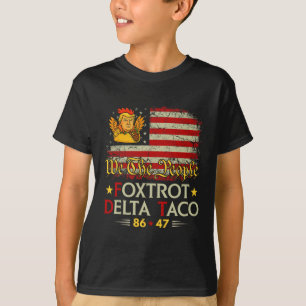 Camiseta Foxtrot Delta Taco 8647 Vamos Go Taco Us Flag