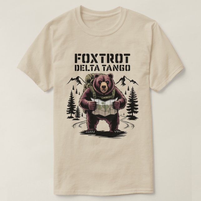 Camiseta Foxtrot Delta Tango (Frente do Design)