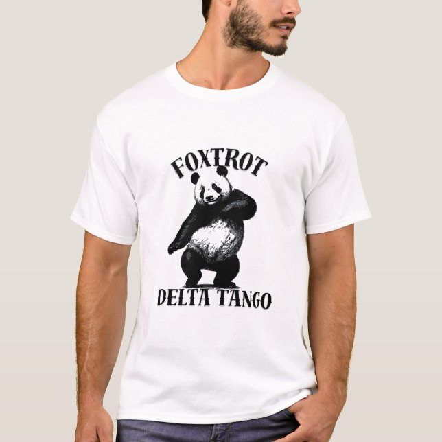 Camiseta Foxtrot Delta Tango Panda (Frente)