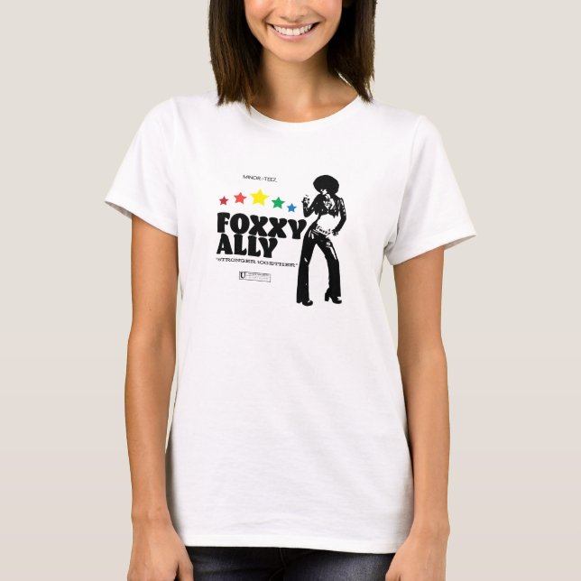 Camiseta Foxxy Ally (Design preto) (Frente)