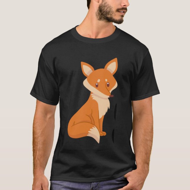 Camiseta Foxy Cute Fox Women's Foxy (Frente)