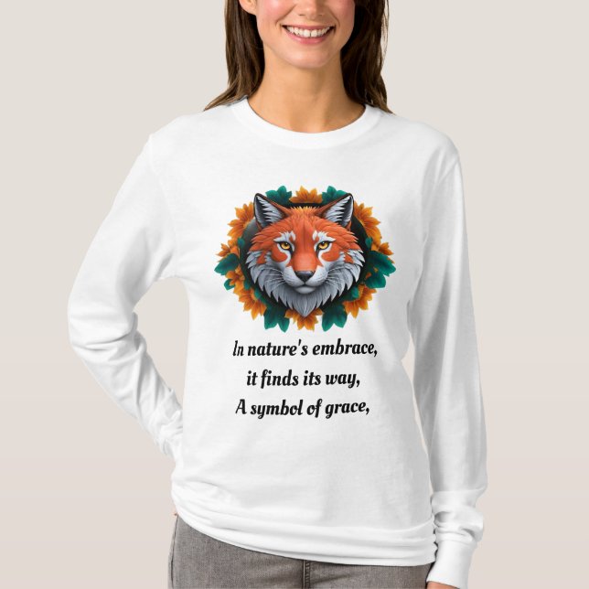 Camiseta Foxy Flair: Fox T-Shirt Vibrante (Frente)