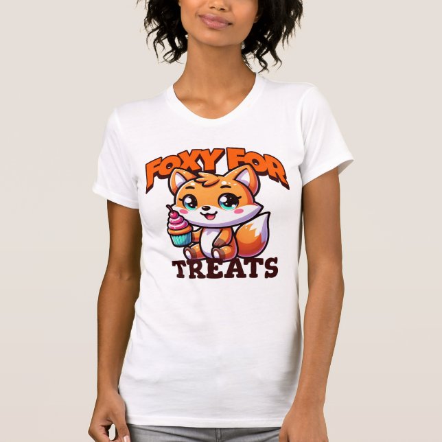 Camiseta Foxy for Treats Cute Fox (Frente)