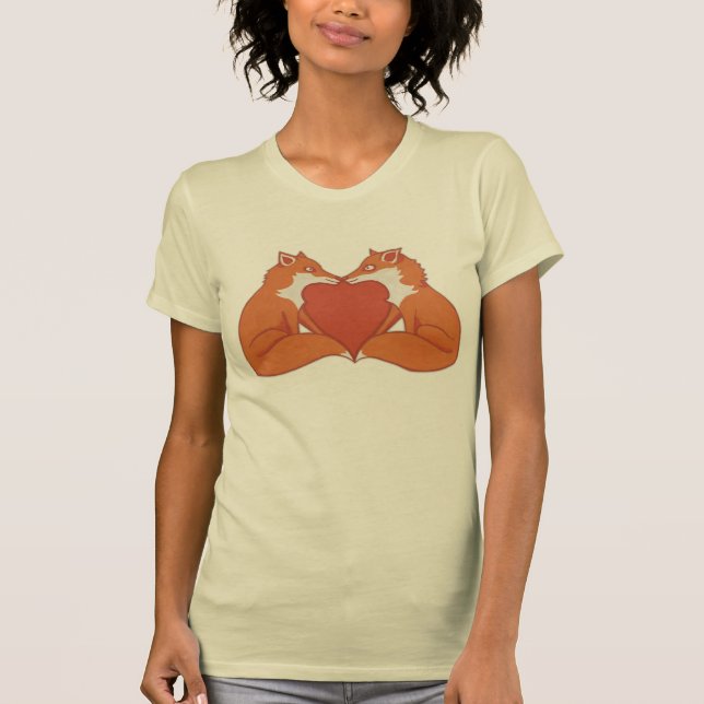 Camiseta Foxy Love Brown-T-shirt feminina (Frente)