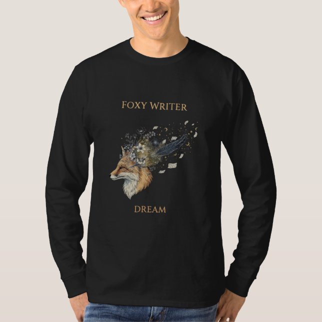 Camiseta Foxy Writer Sonho Celestial | Raposa Caprichosa &  (Frente)