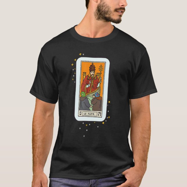 Camiseta Fração entre crenças ocultas de papa-tarot Divinçã (Frente)