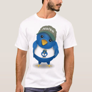 Camiseta Fractal do pássaro do Twitter de Nalts