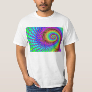 Camiseta Fractal Espiral abstrato