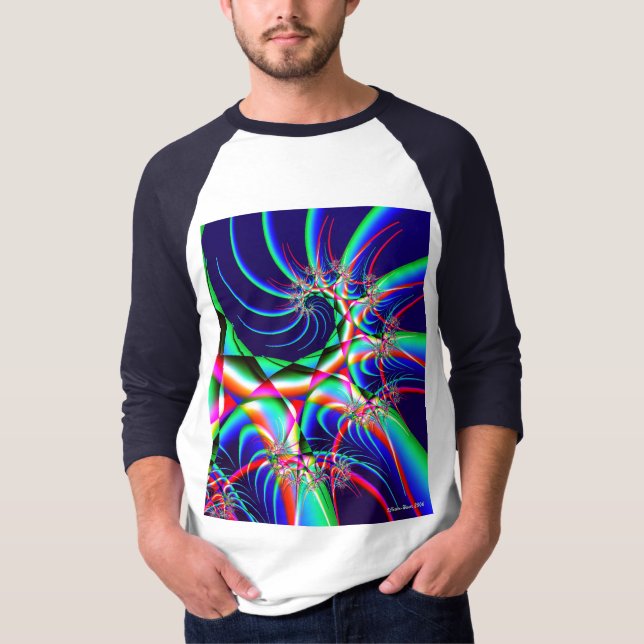 Camiseta Fractal festivo (Frente)