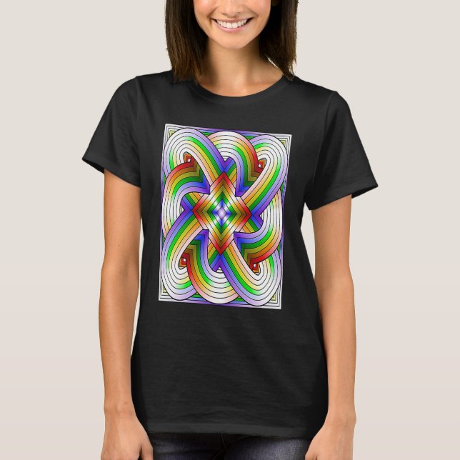 Camiseta Fractal Fractured Cataclysmic Color Highway Intert (Frente)