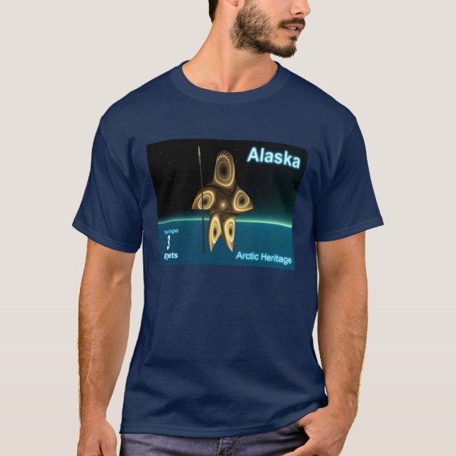 Camiseta Fractal Inuit Hunter (Frente)