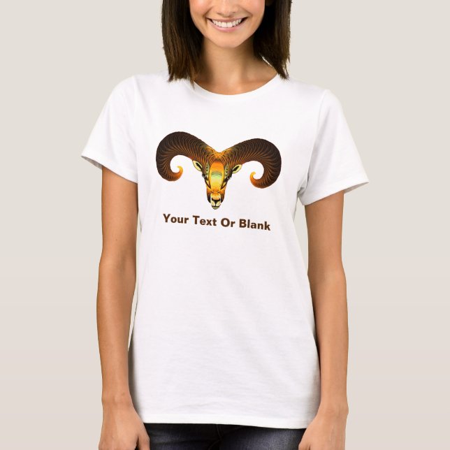 Camiseta Fractal Ram Head (Frente)