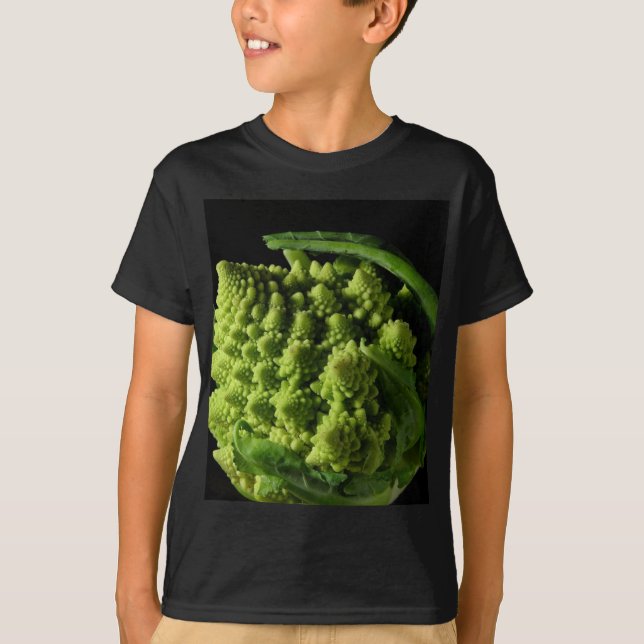 Camiseta Fractals dos brócolos de Romanesco (Frente)