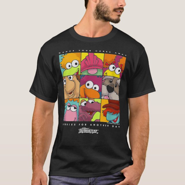 Camiseta Fraggle Rock Squared Classic T-Shirt (Frente)