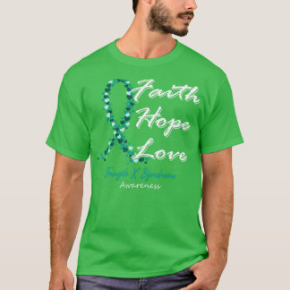 Camiseta Frágil Síndrome X Sensibilização Fé Esperança Amor