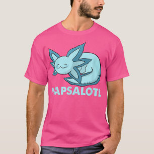 Camiseta Fragmentação de napsalotl dormindo fofo kawaii aal
